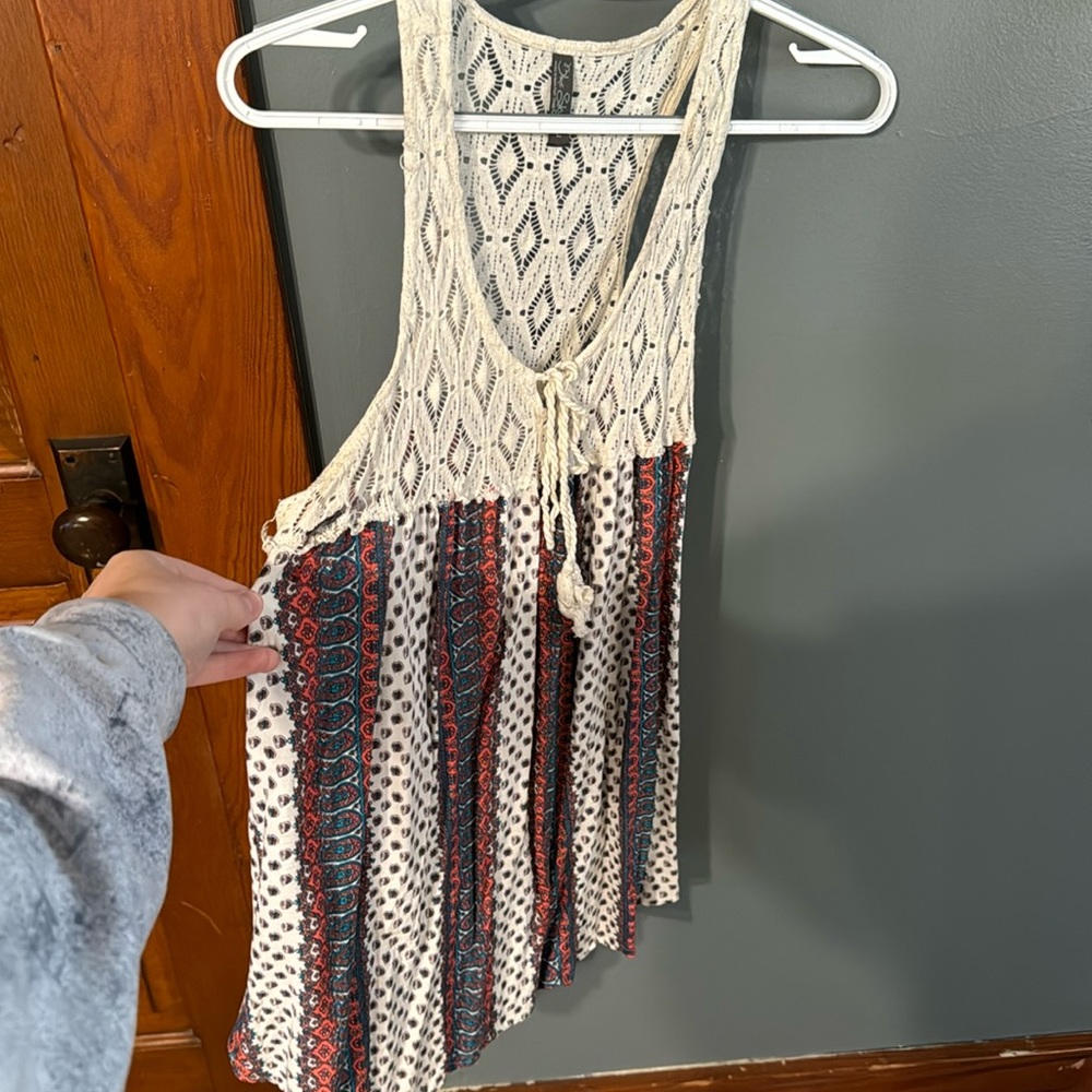 Blue Sky Aztec Tank Top
